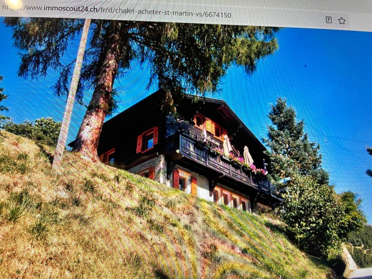 Chalet Edelweiss A Saint-Martin, Val D'Herens Exterior foto